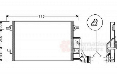 VAN WEZEL 58005189 -  Конденсатор, кондиционер